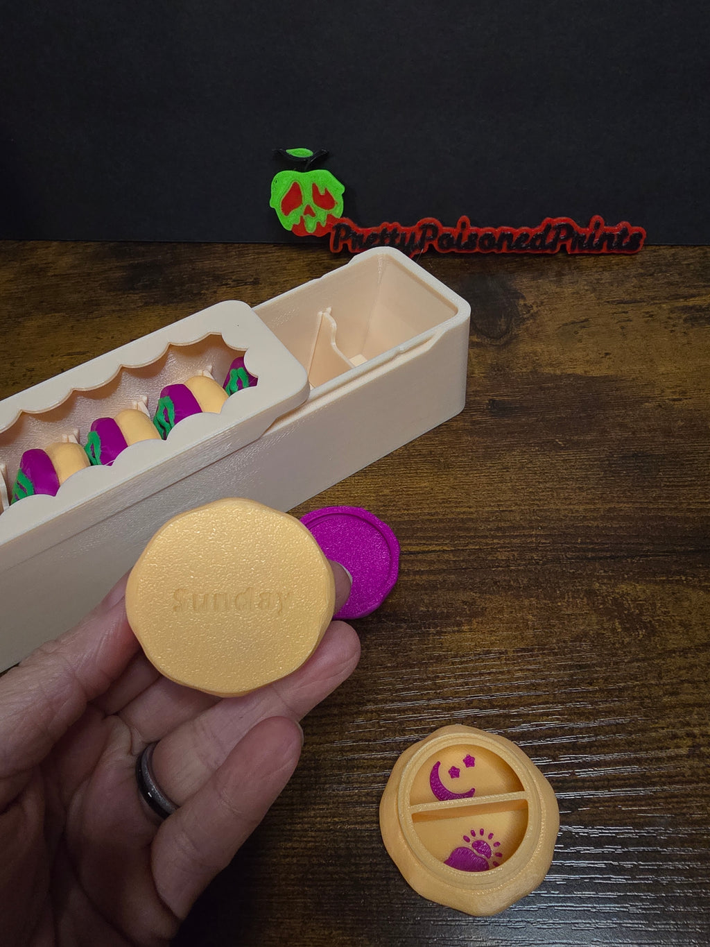 Sugar Cookie Pill Organizer | Cute 3D Printed Medication Storage